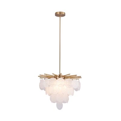 Lampa wisząca ATENA E27 złoto, biały
