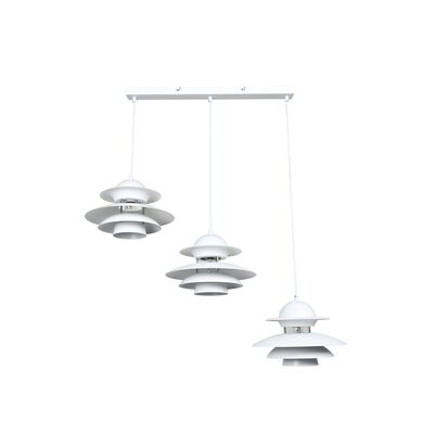 Lampa wisząca Scandi 3 white E27 biała
