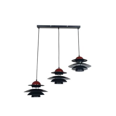 Lampa wisząca Scandi 3 black E27 czarny