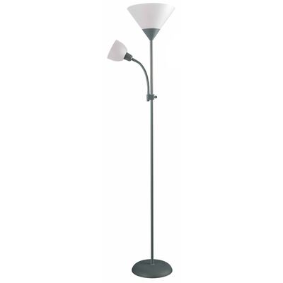 Lampa podłogowa Kama E27 srebrny/biały