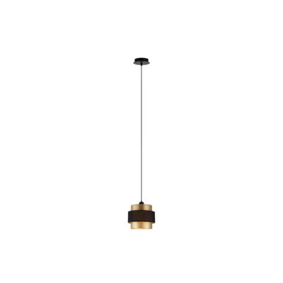 Lampa wisząca Kasja 1H E14 czarny, złoty