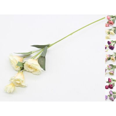 Eustoma sztuczna gałązka 70 x 16 cm