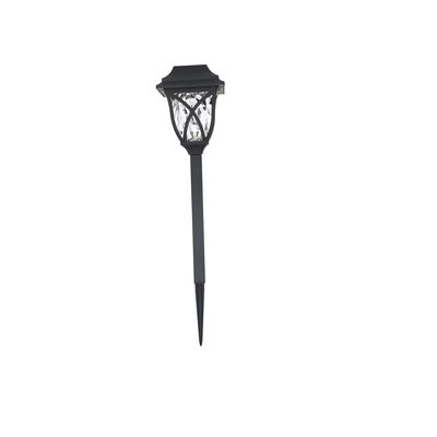 Lampka solarna wbijana 45 cm czarna ciepła biała