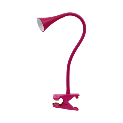 Lampka biurkowa LED z klipsem Happy Clips 9 x 50 cm różowa
