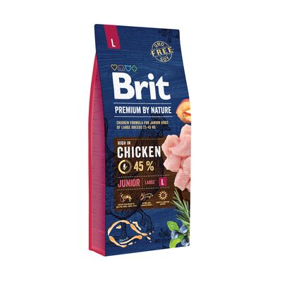 Karma sucha dla psa PREMIUM BY NATURE Junior L 15 kg Brit