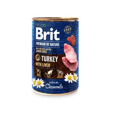 Karma mokra dla psa PREMIUM BY NATURE 400 g TURKEYLIVER Brit