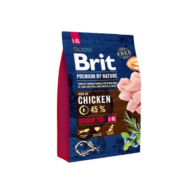Karma sucha dla psa PREMIUM BY NATURE Senior L+XL 3 kg Brit