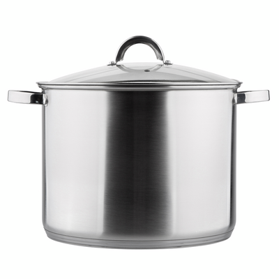 Garnek pokrywką szklaną Fabio stal nierdzewna 30 cm 15 l