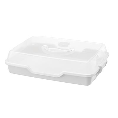 Pojemnik na ciasto COOKIE 8 x 24 x 34 cm biały