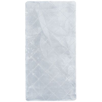 Dywan Cubic w kwadraty 60 x 230 cm szary