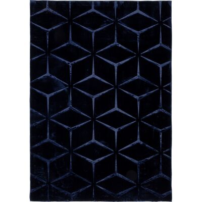 Dywan Alaska 80 x 150 cm geometryczny granatowy
