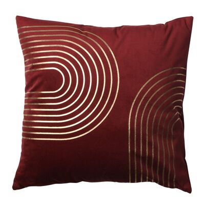 Poszewka ARCHI 45 x 45 cm bordowy
