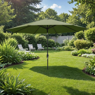 Parasol ogrodowy uchylny butelkowa zieleń 300 cm