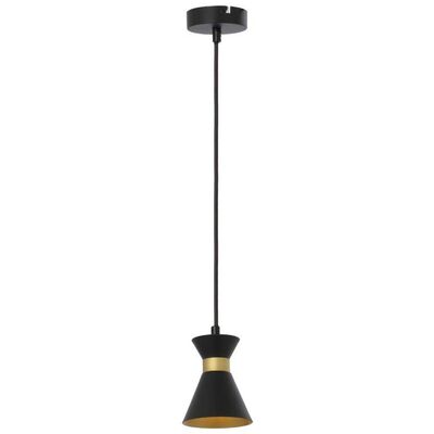 Lampa wisząca Breda czarno-złota 1x E14 40W