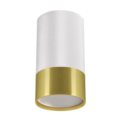 Oprawa sufitowa PUZON D WL GU10 white/golden strühm