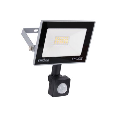 Naświetlacz z czujnikiem ruchu KROMA led S 20 w GREY neutralna biel NW STRÜHM