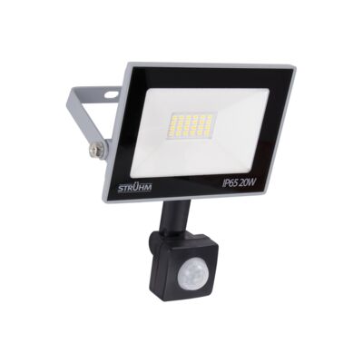 Naświetlacz z czujnikiem ruchu KROMA led S 20 w GREY zimna biel CW STRÜHM