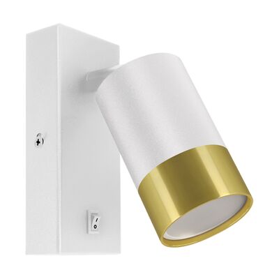 Oprawa dekoracyjna PUZON WLL GU10 white/golden strühm