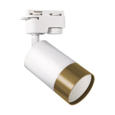 Oprawa do zamontowania na szynoprzewodzie PUZON TRA GU10 white/gold strühm