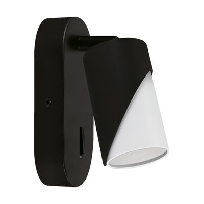 Oprawa dekoracyjna ZEBRA WLL GU10 black/ white strühm
