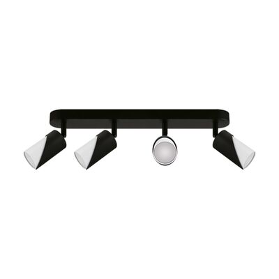 Oprawa ścienno-sufitowa ZEBRA SPT GU10 4L black/ white strühm