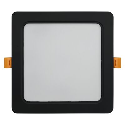 Plafon LED 2 w 1 18 W 1900 lm 3000 K - 4000 K - 6500 K IP54 kwadratowy czarny