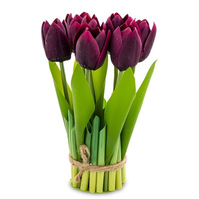 Bukiet tulipanów 20 cm ciemnoróżowy