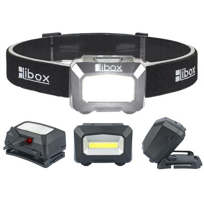 Latarka akumulatorowa czołowa 3 W COB LED LB0107 LIBOX