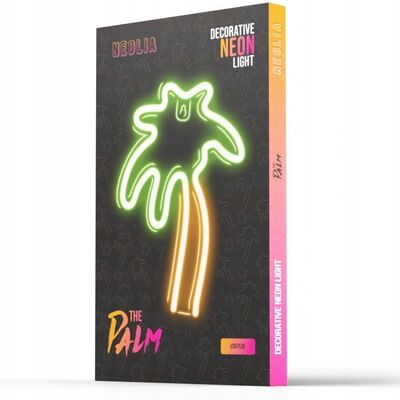 Neon LED palma pomarańczowy-zielona NNE04 neolia