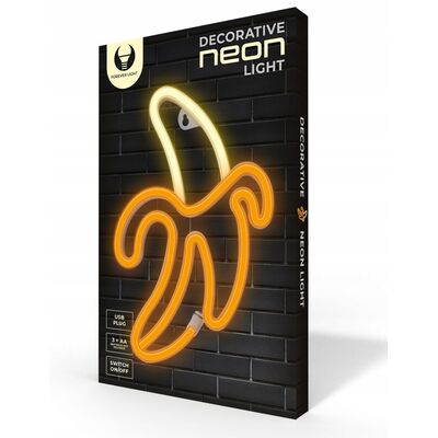 Neon LED banan biało-żółty FLNE10 forever light