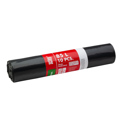 Worki budowlane folia Special ciemno szare 80 l grubość 70 μm 10 sztuk Scley