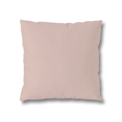 Poszewka metallic 40 x 40 cm gładka różowy