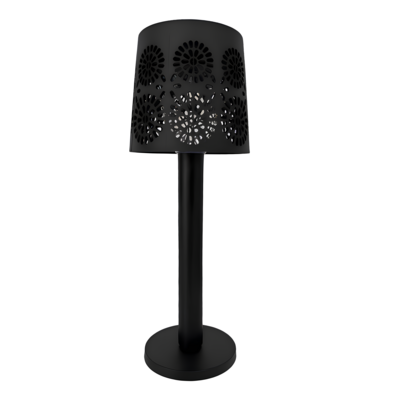 Lampa solarna na stolik 5,5 x 36,5 cm czarny