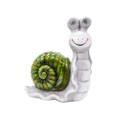 Figura solarna ogrodowa ślimak 39,5 cm