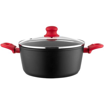 Garnek aluminiowy Mars z pokrywką 24 cm 4,3 l