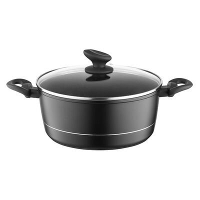 Garnek aluminiowy Delux z pokrywką 26 cm 5,1 l
