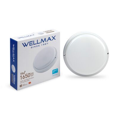 Lampa LED bulkhead okrągły biały 18 W 1650 lm