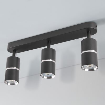 Lampa ścienno-sufitowa BAMBOO 3x GU10 czarna ruchoma