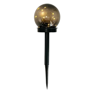 Lampa solarna wbijana 10 x 34 cm czarny