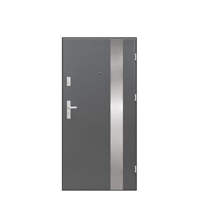 Drzwi antywłamaniowe Forca 90P antracyt 206,8 cm