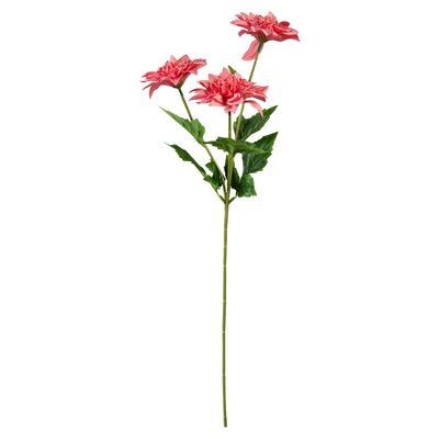 Gałązka dalii 3 główki 62 cm różowy