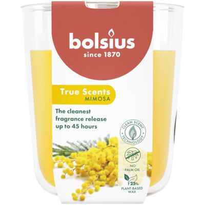Świeca zapachowa w szkle True Scents Mimoza 45 h