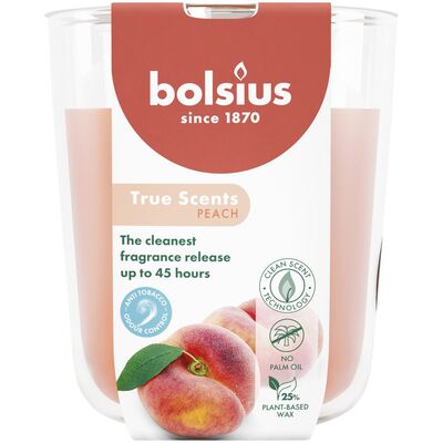 Świeca zapachowa w szkle True Scents Peach 45 h
