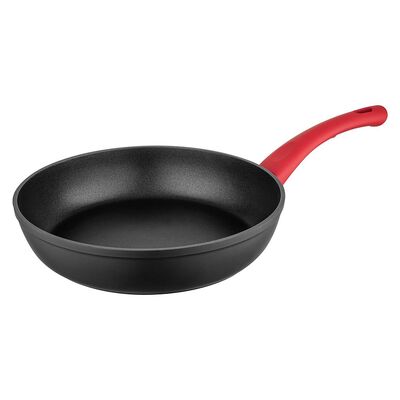 Patelnia aluminiowa Mars 24 cm czarno-czerwony