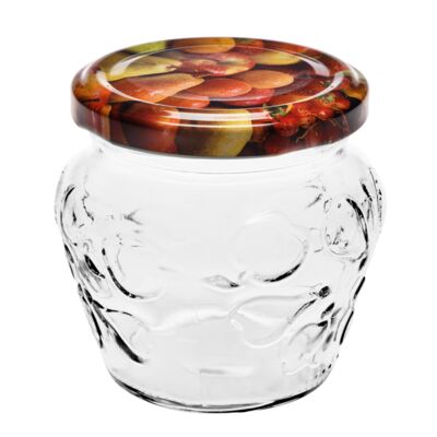 Słoik z metalową zakrętką 215 ml 7 x 7,6 cm 8 szt