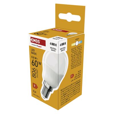 Żarówka LED basic mini globe 8,8 W 60 W 806 lm E14 NW
