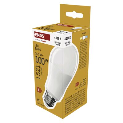 Żarówka LED basic A60 15,3 W 100 W 1521 lm E27 nw