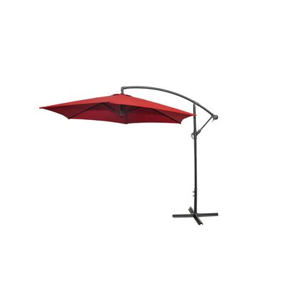 Parasol ogrodowy boczny Banana czerwony 3 m