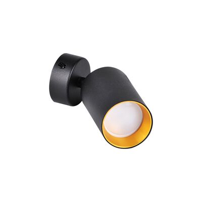 Lampa ścienno-sufitowa Maribel 1 x GU10 czarno-złoty GOLDLUX