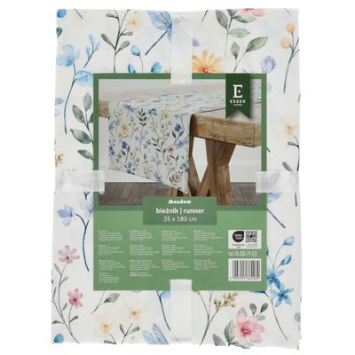 Bieżnik Meadow 180 x 35 cm drobne kwiaty wielokolorowy